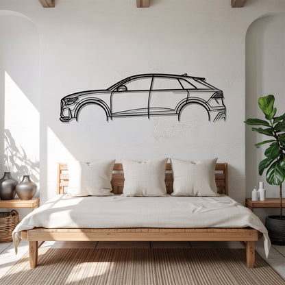 RSQ8 - Car Metal Silhouette Wall Art - Car Enthusiast Gift - Laser-cut Garage Decor