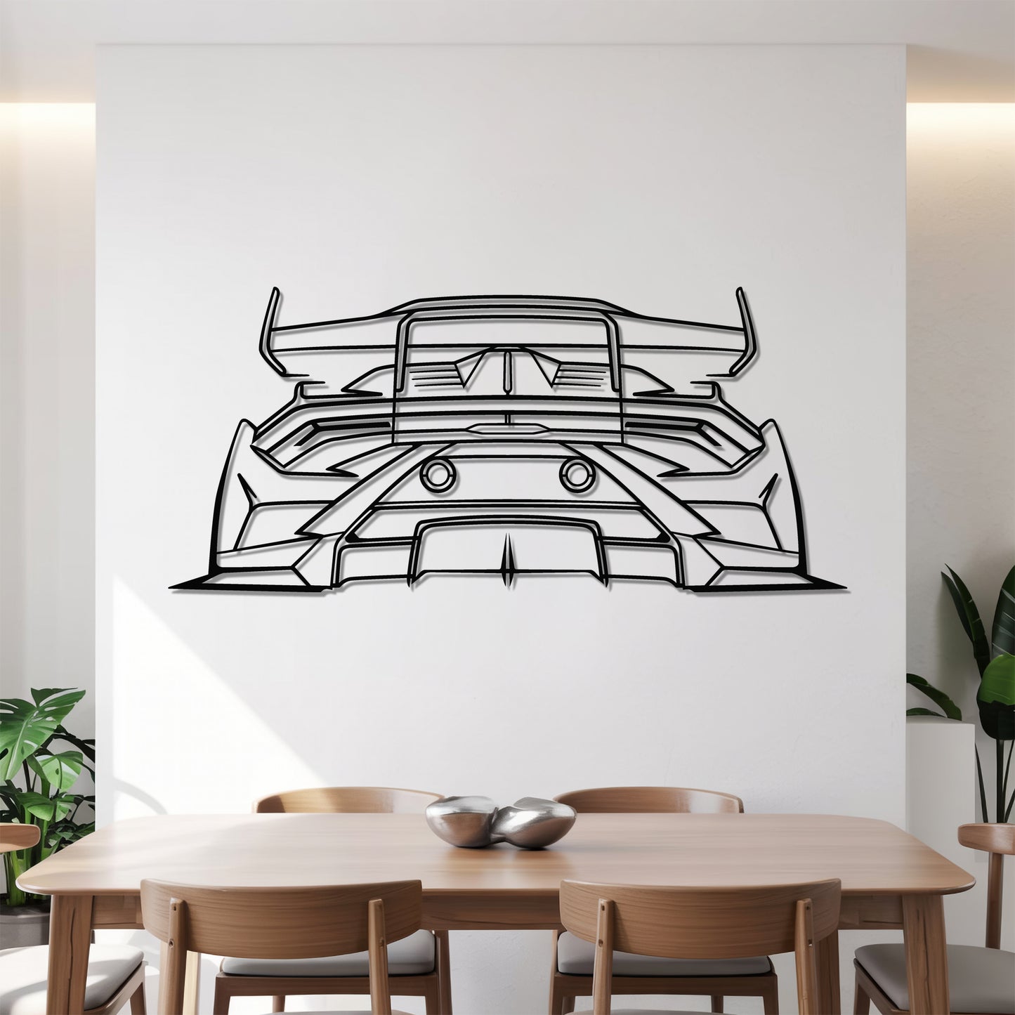 Huracan STO Back - Car Metal Silhouette Wall Art - Car Enthusiast Gift - Laser-cut Garage Decor