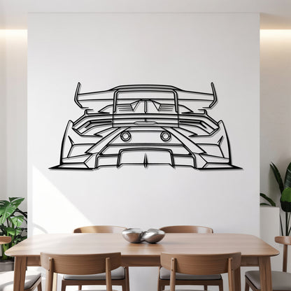 Huracan STO Back - Car Metal Silhouette Wall Art - Car Enthusiast Gift - Laser-cut Garage Decor