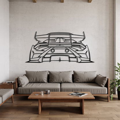 Huracan STO Back - Car Metal Silhouette Wall Art - Car Enthusiast Gift - Laser-cut Garage Decor