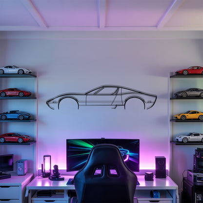 Miura SV - Car Metal Silhouette Wall Art - Car Enthusiast Gift - Laser-cut Garage Decor