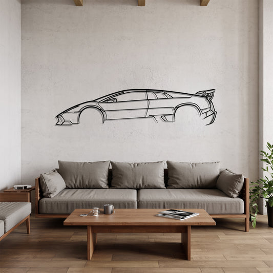 Murcielago SV - Car Metal Silhouette Wall Art - Car Enthusiast Gift - Laser-cut Garage Decor