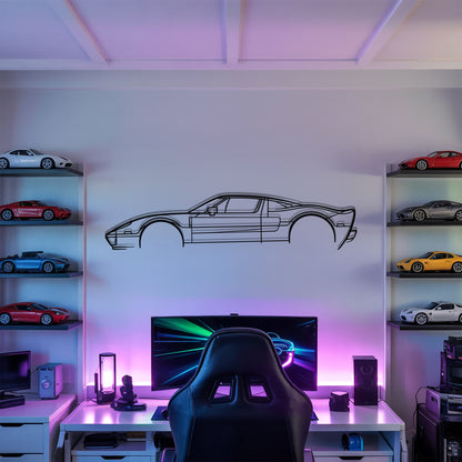 GT (2005) - Car Metal Silhouette Wall Art - Car Enthusiast Gift - Laser-cut Garage Decor