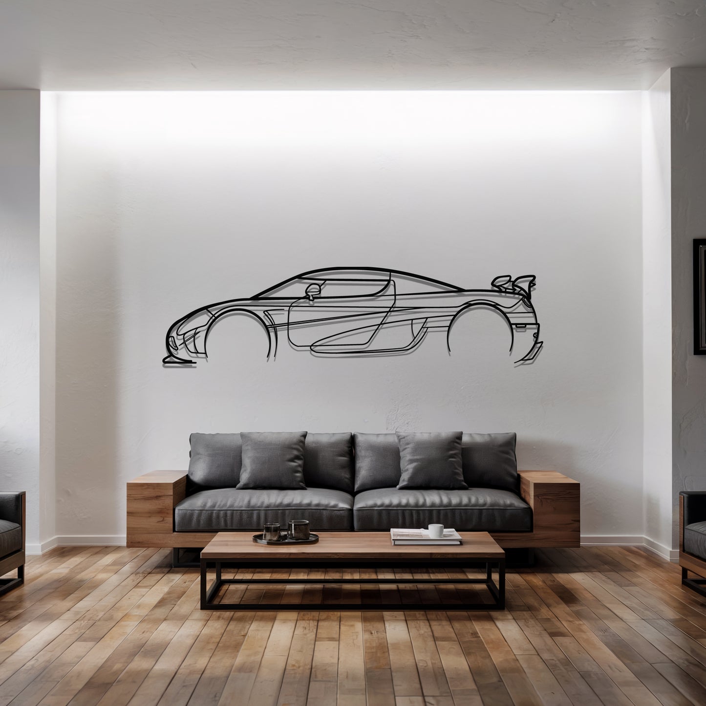 Agera RS - Car Metal Silhouette Wall Art - Car Enthusiast Gift - Laser-cut Garage Decor
