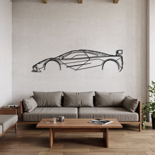 F1 LM - Car Metal Silhouette Wall Art - Car Enthusiast Gift - Laser-cut Garage Decor
