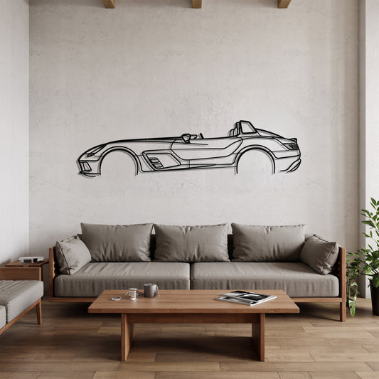 SLR Stirling Moss - Car Metal Silhouette Wall Art - Car Enthusiast Gift - Laser-cut Garage Decor