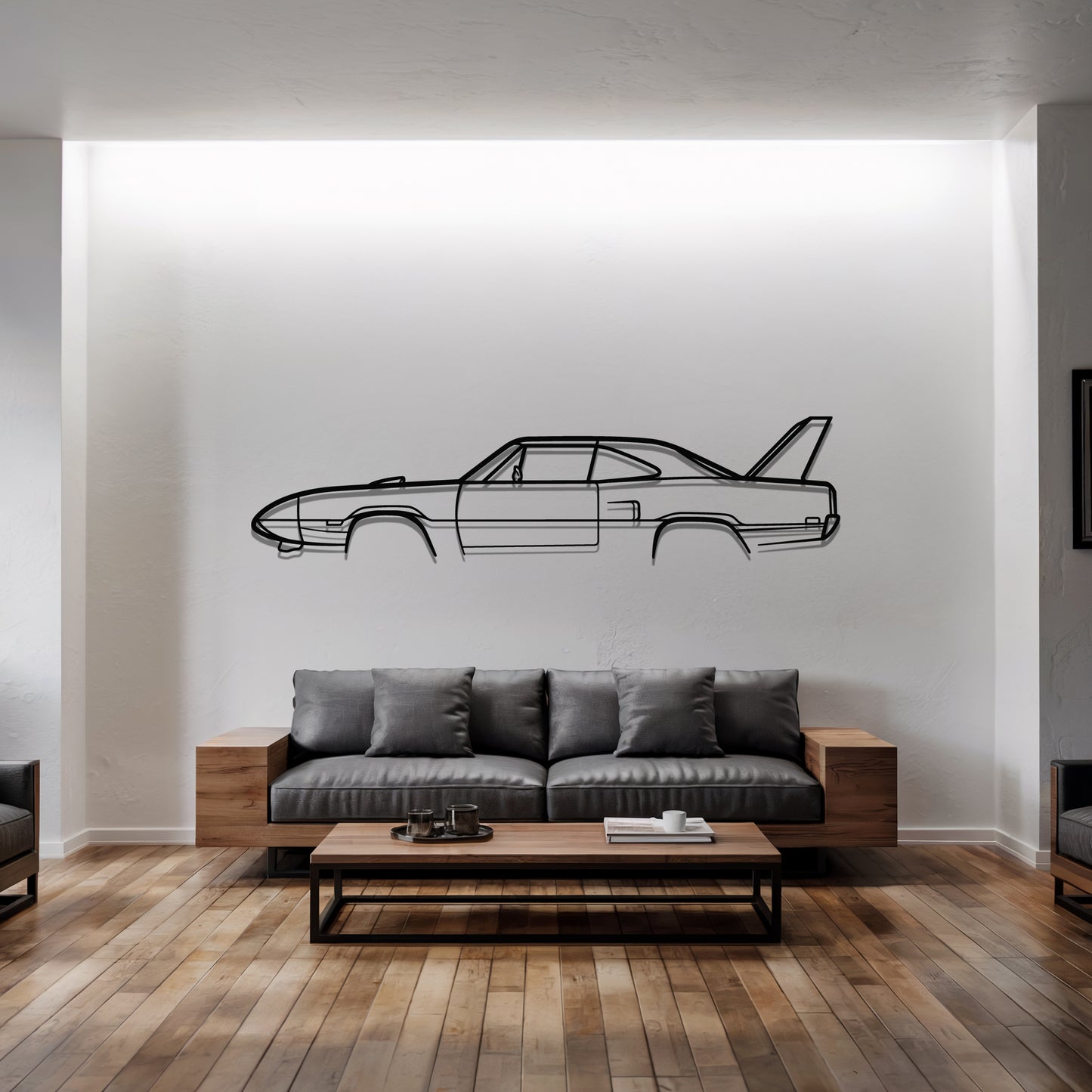Superbird - Car Metal Silhouette Wall Art - Car Enthusiast Gift - Laser-cut Garage Decor