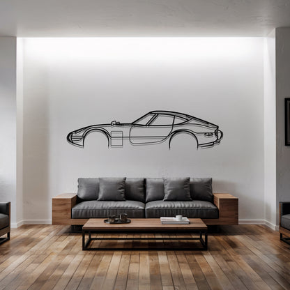 2000GT - Car Metal Silhouette Wall Art - Car Enthusiast Gift - Laser-cut Garage Decor