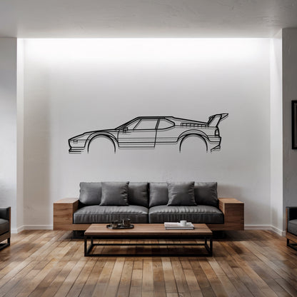 M1 - Car Metal Silhouette Wall Art - Car Enthusiast Gift - Laser-cut Garage Decor