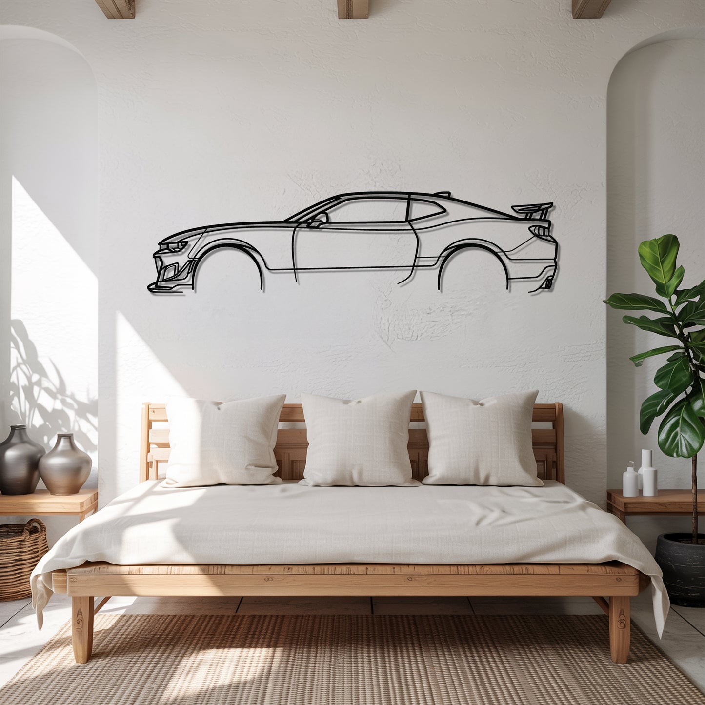 Camaro ZL1 - Car Metal Silhouette Wall Art - Car Enthusiast Gift - Laser-cut Garage Decor