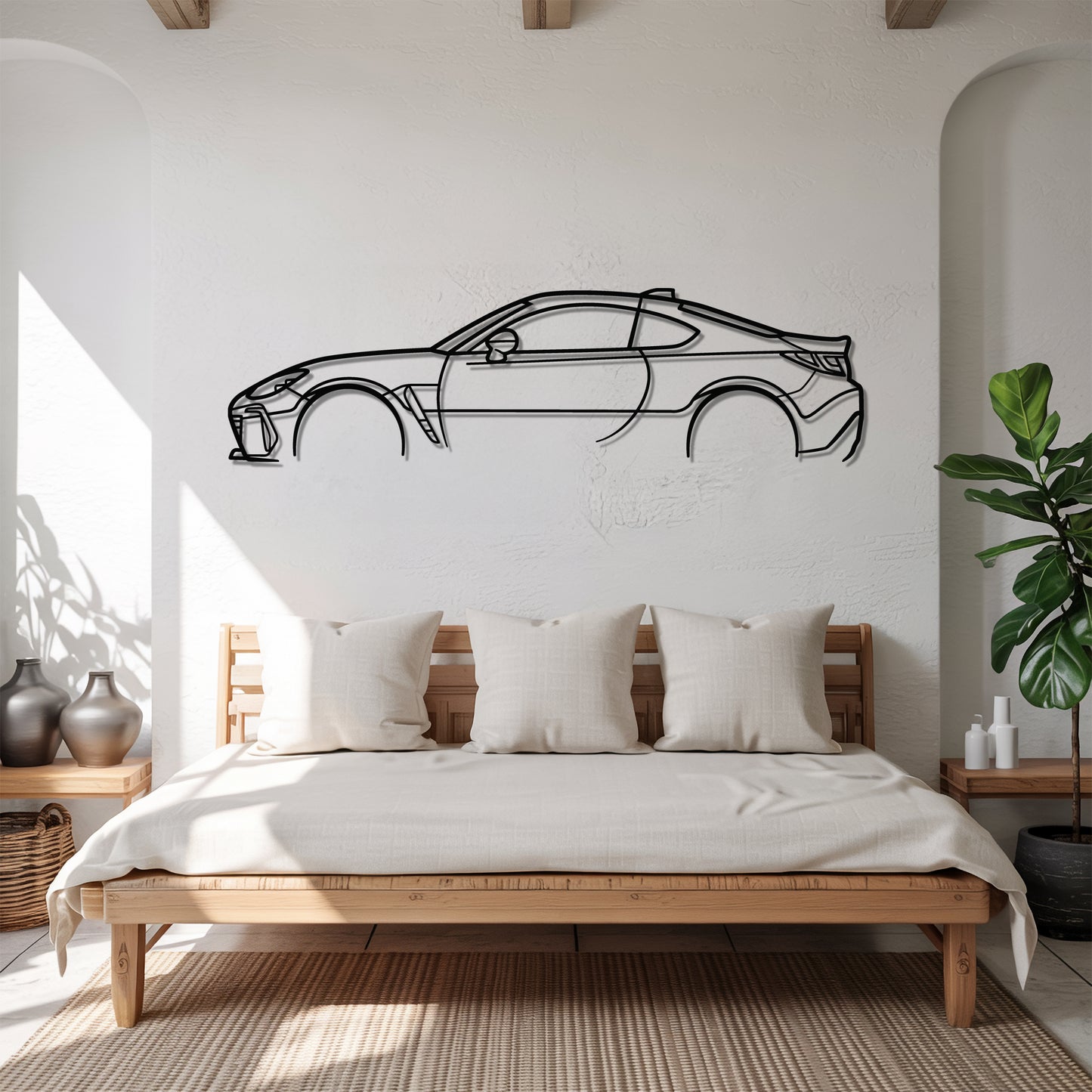 GR86 - Car Metal Silhouette Wall Art - Car Enthusiast Gift - Laser-cut Garage Decor