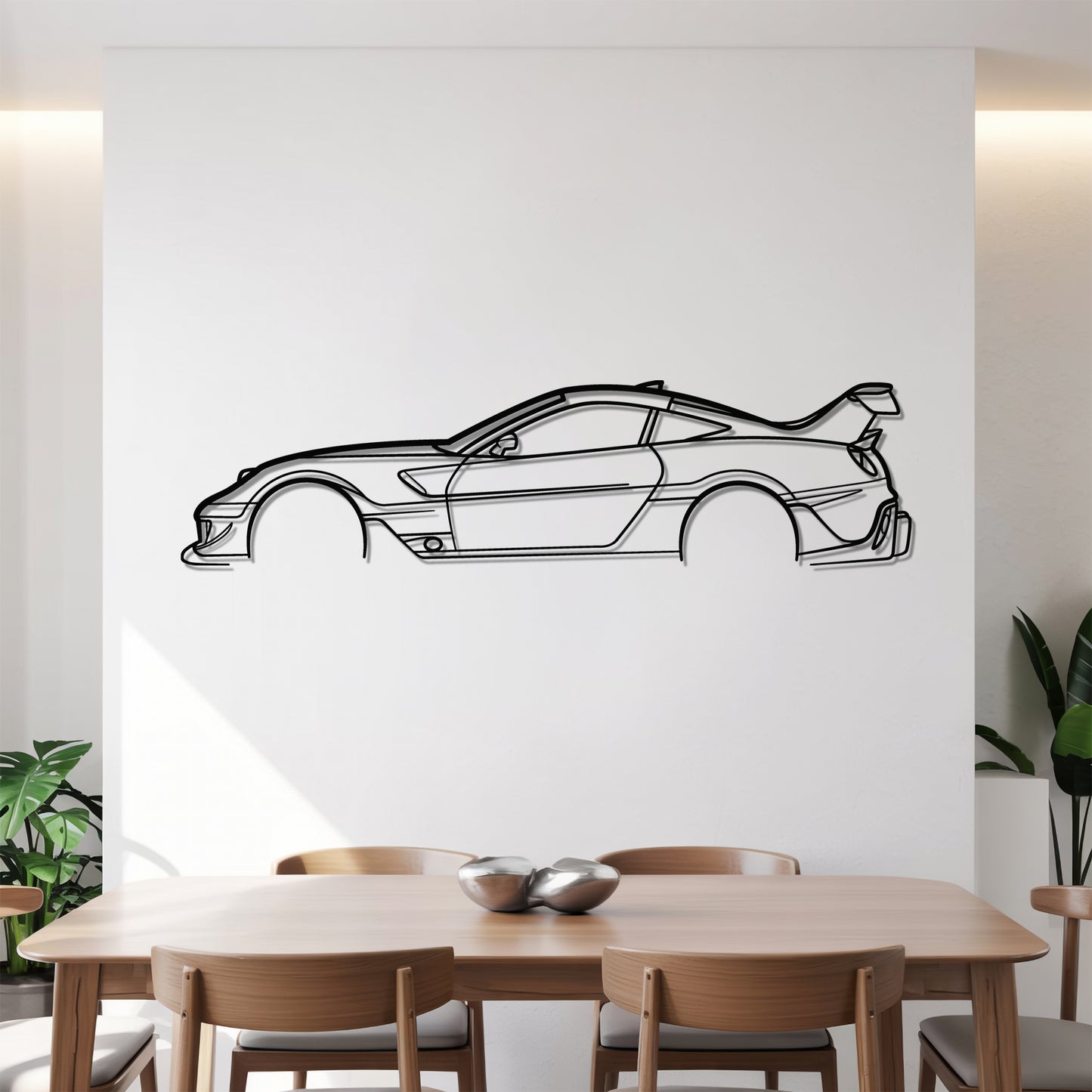 599XX - Car Metal Silhouette Wall Art - Car Enthusiast Gift - Laser-cut Garage Decor