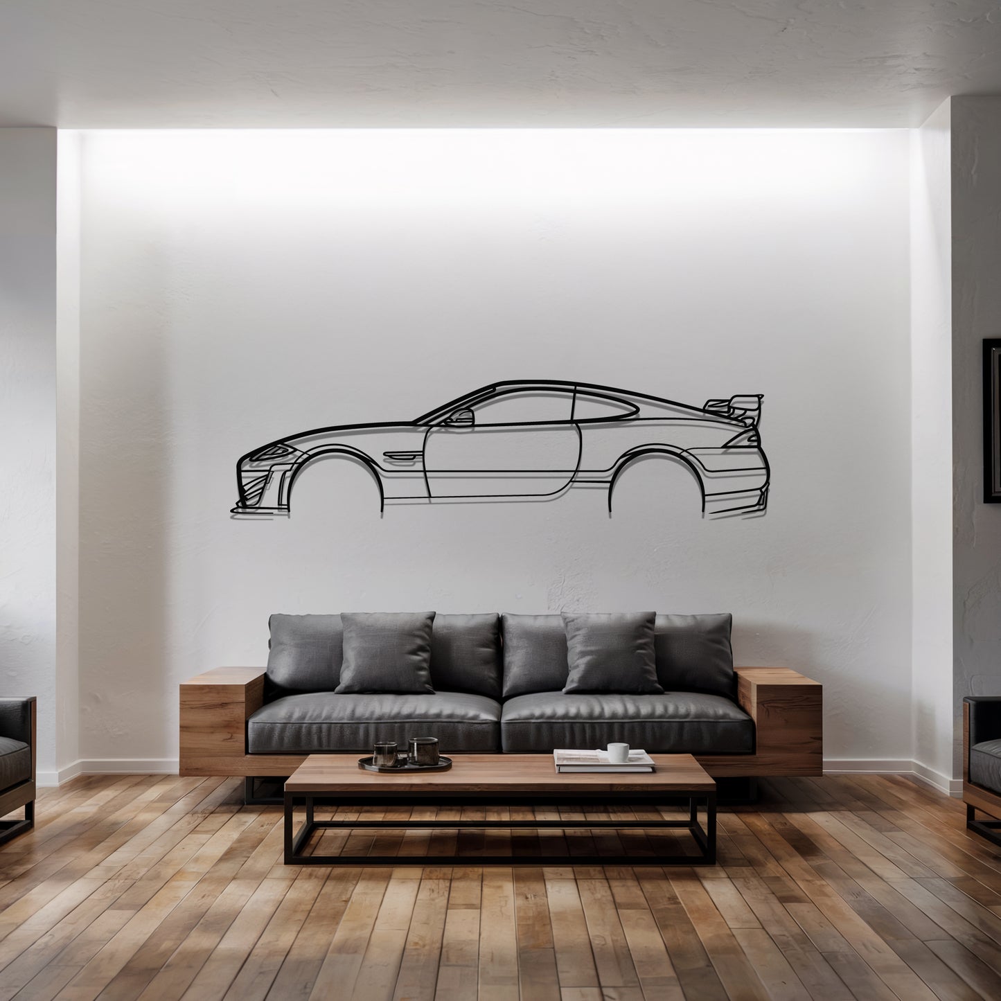XKR-S GT - Car Metal Silhouette Wall Art - Car Enthusiast Gift - Laser-cut Garage Decor