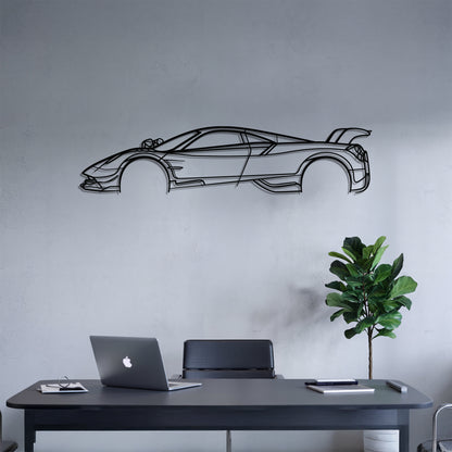 Huayra BC - Car Metal Silhouette Wall Art - Car Enthusiast Gift - Laser-cut Garage Decor