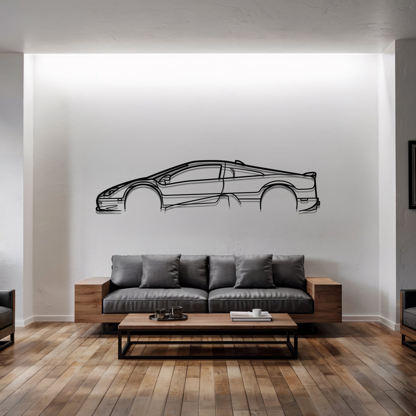 Ultimate Aero - Car Metal Silhouette Wall Art - Car Enthusiast Gift - Laser-cut Garage Decor