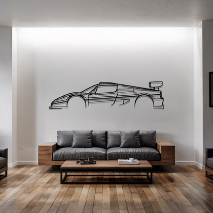 F50 GT - Car Metal Silhouette Wall Art - Car Enthusiast Gift - Laser-cut Garage Decor