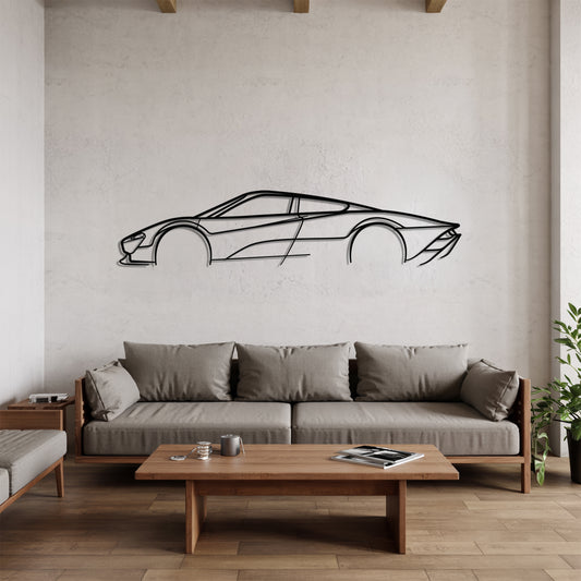 Speedtail - Car Metal Silhouette Wall Art - Car Enthusiast Gift - Laser-cut Garage Decor