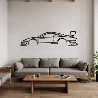 935 - Car Metal Silhouette Wall Art - Car Enthusiast Gift - Laser-cut Garage Decor