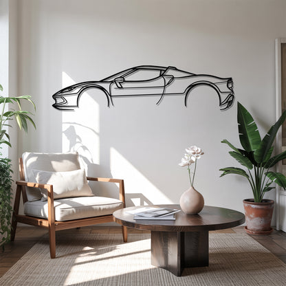 296 GTB - Car Metal Silhouette Wall Art - Car Enthusiast Gift - Laser-cut Garage Decor