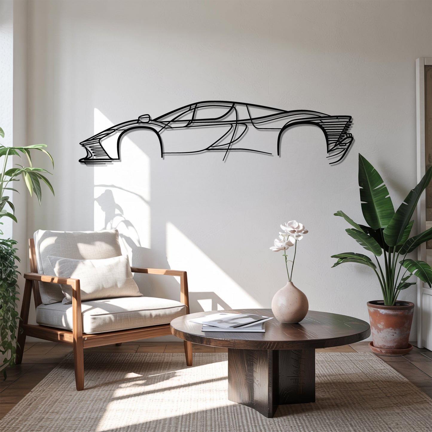 Daytona SP3 - Car Metal Silhouette Wall Art - Car Enthusiast Gift - Laser-cut Garage Decor