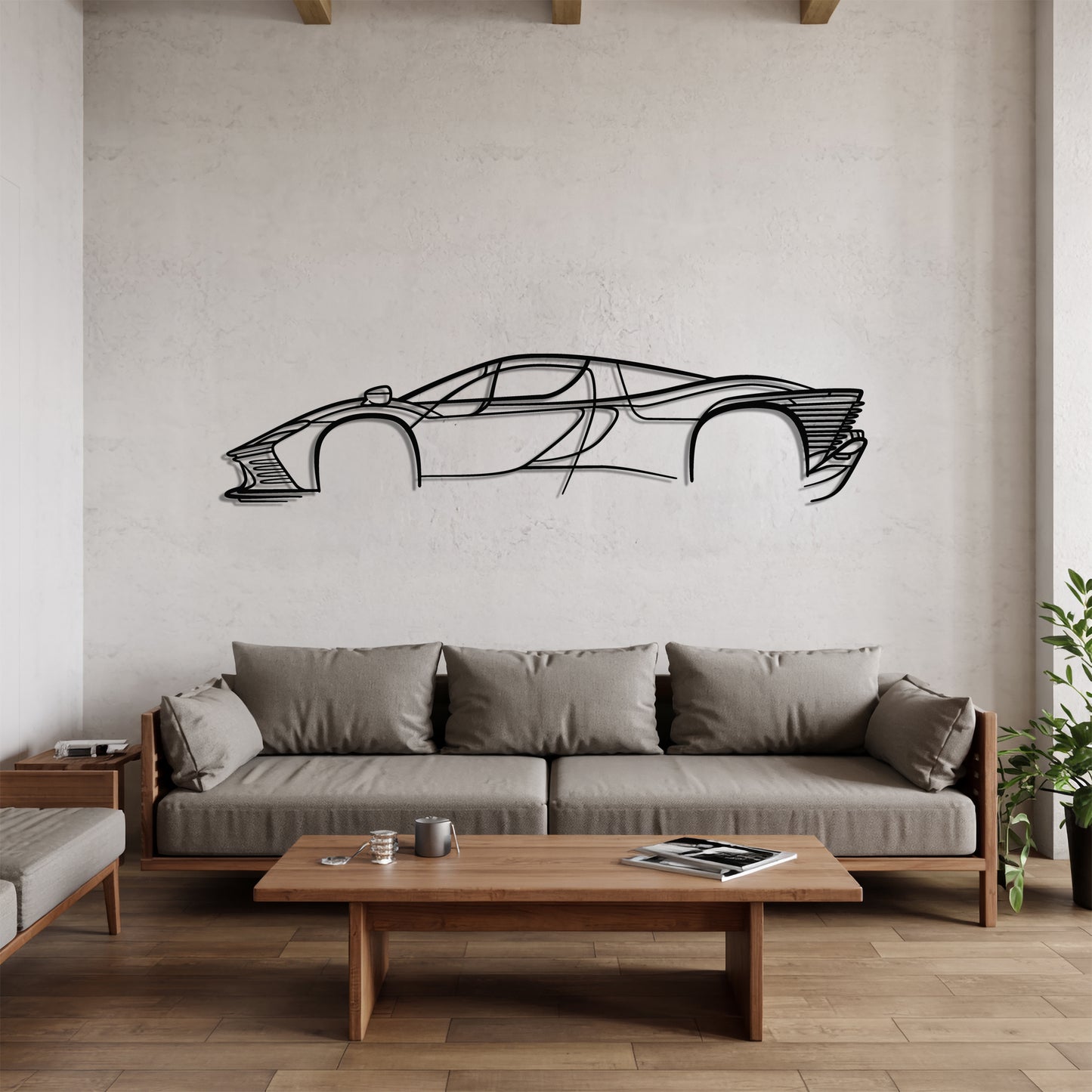 Daytona SP3 - Car Metal Silhouette Wall Art - Car Enthusiast Gift - Laser-cut Garage Decor