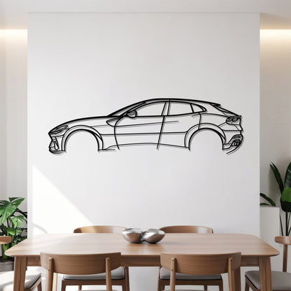 Purosangue - Car Metal Silhouette Wall Art - Car Enthusiast Gift - Laser-cut Garage Decor