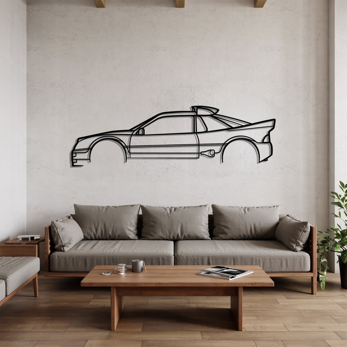 RS200 Evolution - Car Metal Silhouette Wall Art - Car Enthusiast Gift - Laser-cut Garage Decor