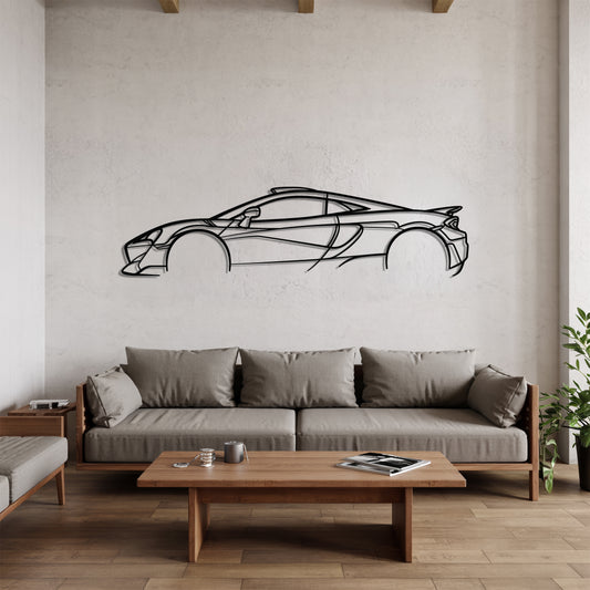 MSO 600LT - Car Metal Silhouette Wall Art - Car Enthusiast Gift - Laser-cut Garage Decor