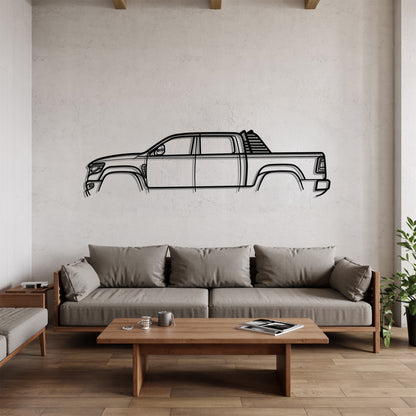 RAM 1500 TRX - Car Metal Silhouette Wall Art - Car Enthusiast Gift - Laser-cut Garage Decor