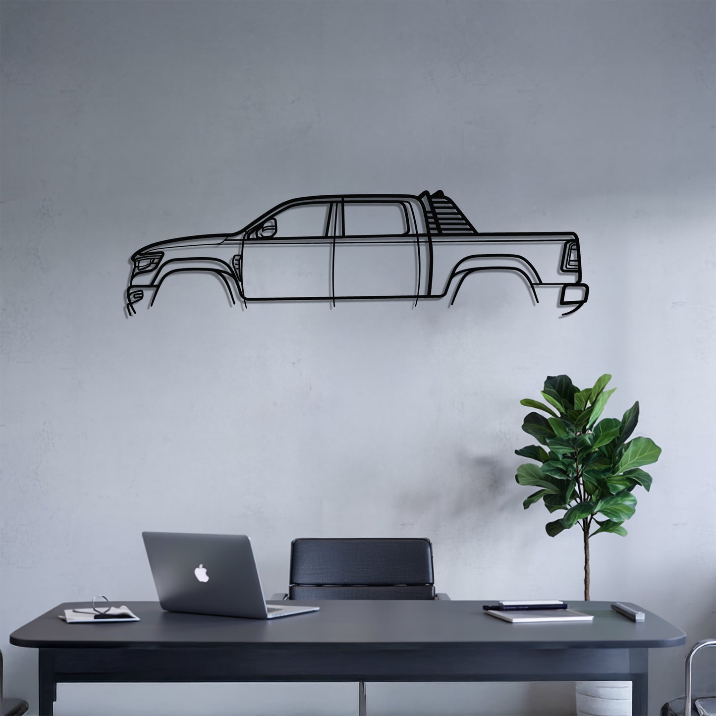 RAM 1500 TRX - Car Metal Silhouette Wall Art - Car Enthusiast Gift - Laser-cut Garage Decor