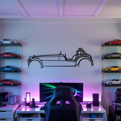 Super Sprint - Car Metal Silhouette Wall Art - Car Enthusiast Gift - Laser-cut Garage Decor