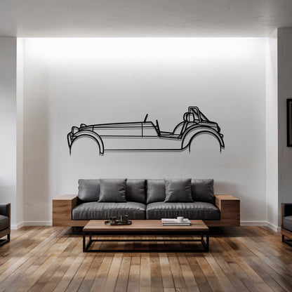 Super Sprint - Car Metal Silhouette Wall Art - Car Enthusiast Gift - Laser-cut Garage Decor