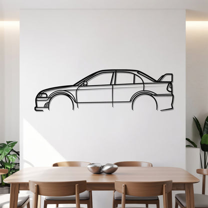 Evo VI TME - Car Metal Silhouette Wall Art - Car Enthusiast Gift - Laser-cut Garage Decor
