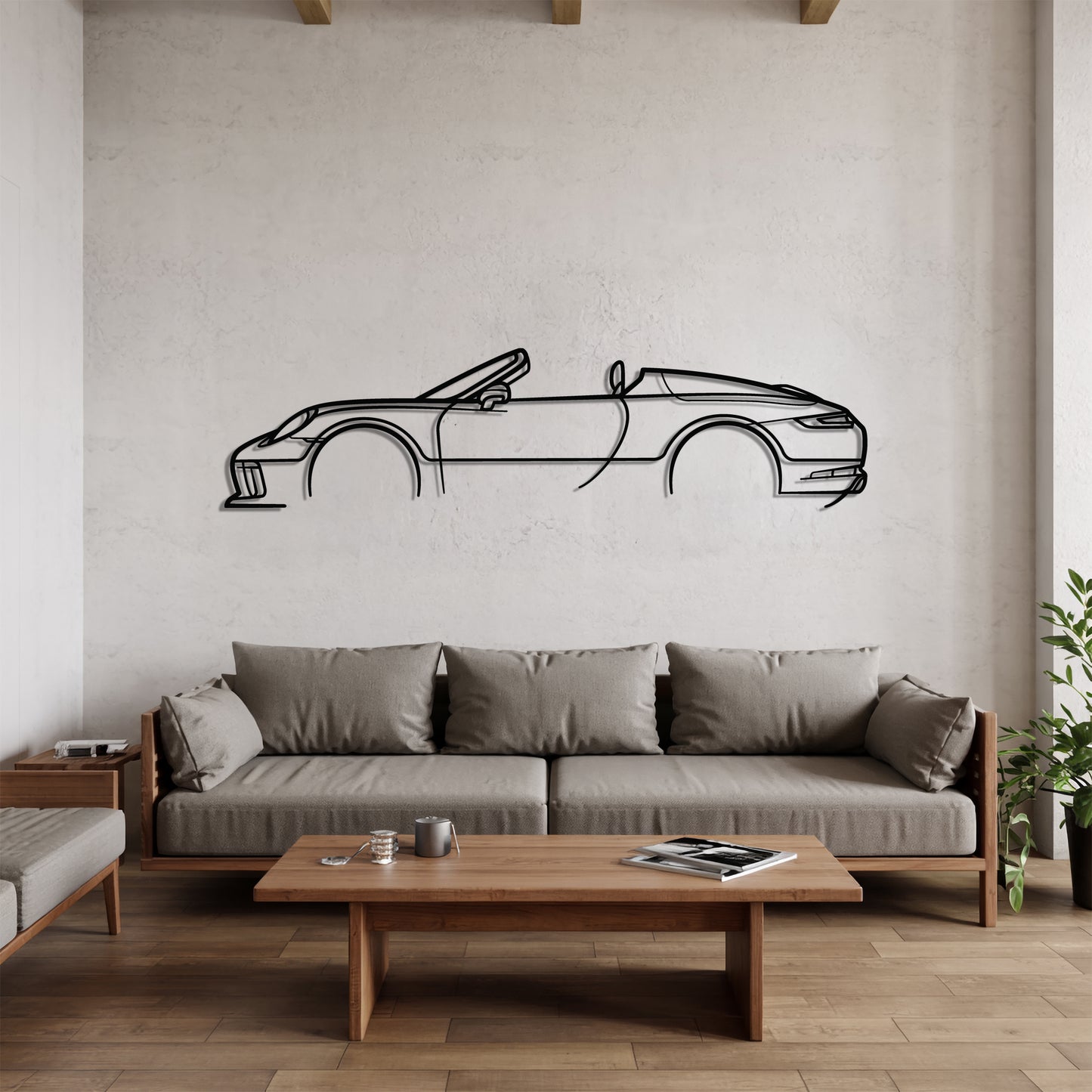 911 Speedster (991.2) - Car Metal Silhouette Wall Art - Car Enthusiast Gift - Laser-cut Garage Decor
