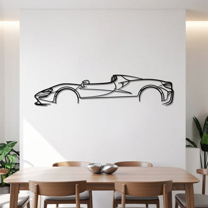Elva - Car Metal Silhouette Wall Art - Car Enthusiast Gift - Laser-cut Garage Decor