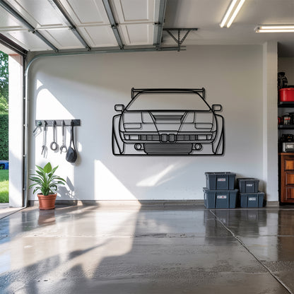 M1 Front - Car Metal Silhouette Wall Art - Car Enthusiast Gift - Laser-cut Garage Decor