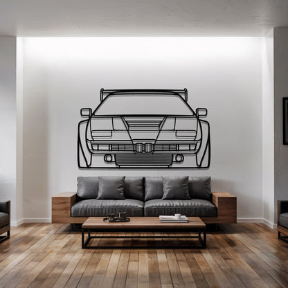 M1 Front - Car Metal Silhouette Wall Art - Car Enthusiast Gift - Laser-cut Garage Decor