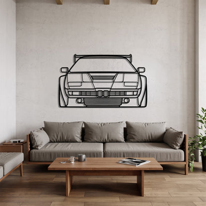 M1 Front - Car Metal Silhouette Wall Art - Car Enthusiast Gift - Laser-cut Garage Decor