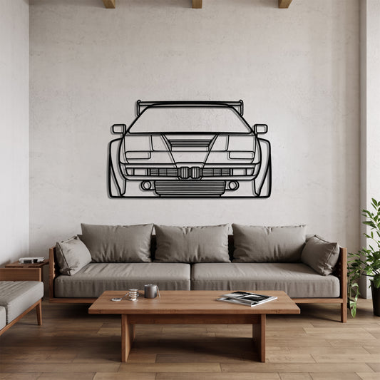M1 Front - Car Metal Silhouette Wall Art - Car Enthusiast Gift - Laser-cut Garage Decor