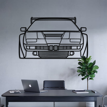 M1 Front - Car Metal Silhouette Wall Art - Car Enthusiast Gift - Laser-cut Garage Decor