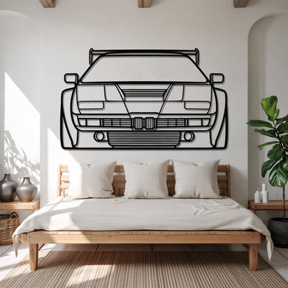 M1 Front - Car Metal Silhouette Wall Art - Car Enthusiast Gift - Laser-cut Garage Decor