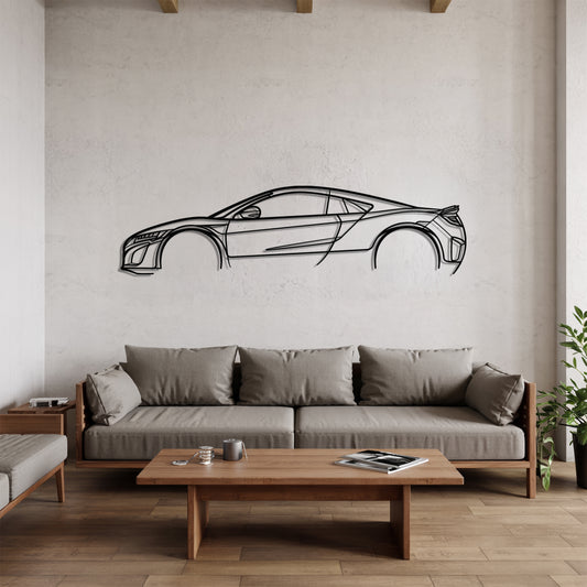 NSX - Car Metal Silhouette Wall Art - Car Enthusiast Gift - Laser-cut Garage Decor