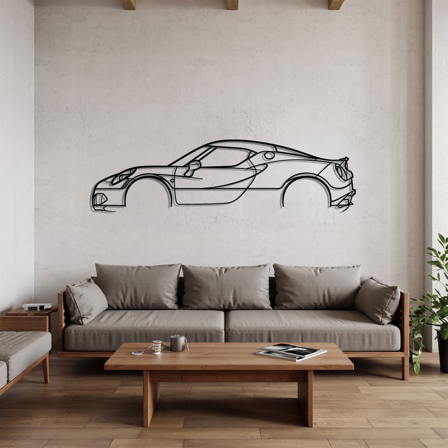 Alfa 4C v2- Metal Wall Art