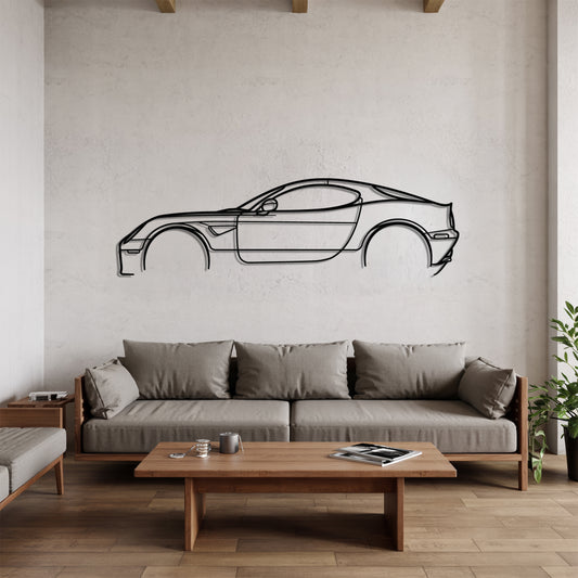Alfa 8C Competizione - Car Metal Silhouette Wall Art - Car Enthusiast Gift - Laser-cut Garage Decor