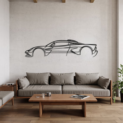 Aston Valhalla - Car Metal Silhouette Wall Art - Car Enthusiast Gift - Laser-cut Garage Decor