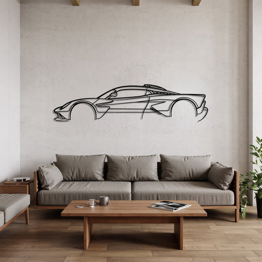 Aston Valhalla - Car Metal Silhouette Wall Art - Car Enthusiast Gift - Laser-cut Garage Decor