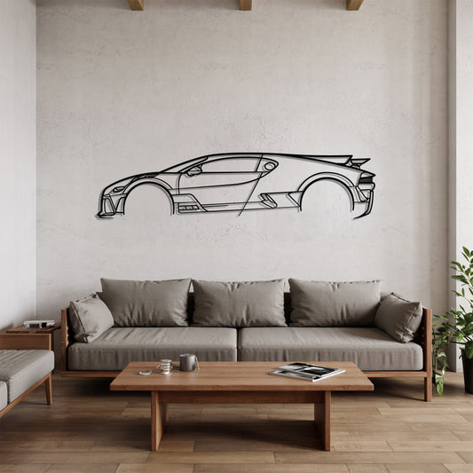 Divo - Car Metal Silhouette Wall Art - Car Enthusiast Gift - Laser-cut Garage Decor