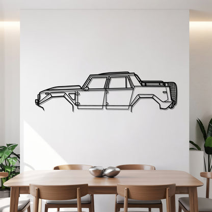 LM002 - Car Metal Silhouette Wall Art - Car Enthusiast Gift - Laser-cut Garage Decor