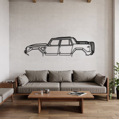 LM002 - Car Metal Silhouette Wall Art - Car Enthusiast Gift - Laser-cut Garage Decor