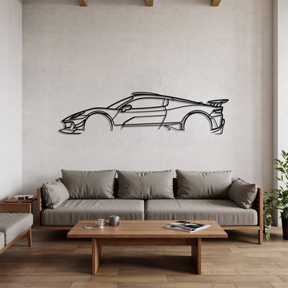 MC20 - Car Metal Silhouette Wall Art - Car Enthusiast Gift - Laser-cut Garage Decor
